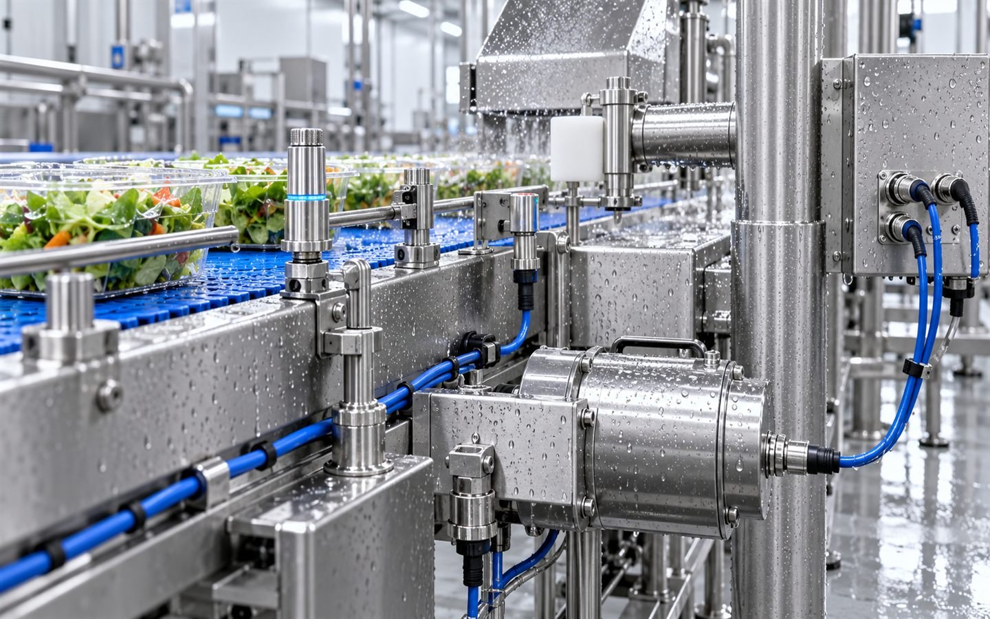 Food and packaging equipment connector application