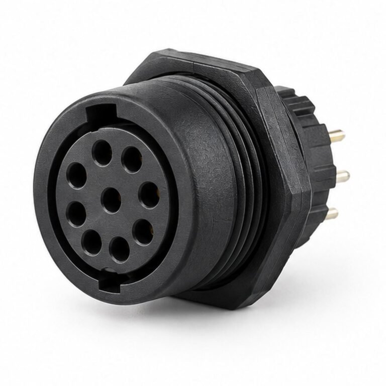 0P-PKG Fixed Plastic Receptacle for Solder Wire or PCB