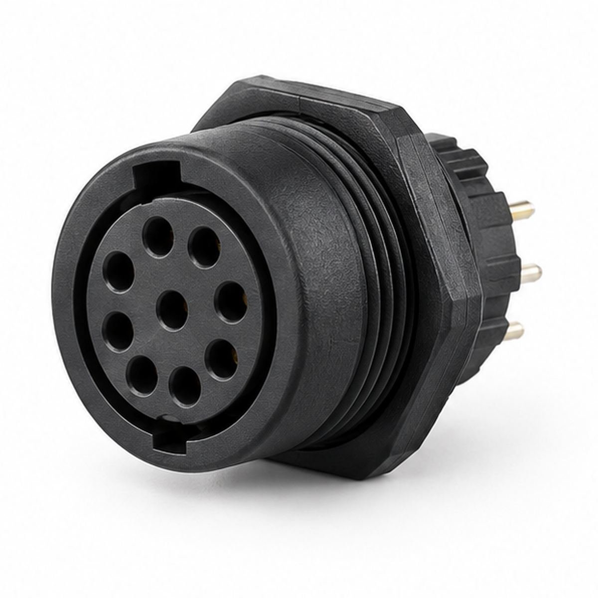 0P-PKG Fixed Plastic Receptacle for Solder Wire or PCB product view 1