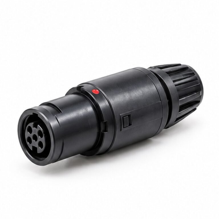 1P-PAG Straight Plastic Push-Pull Plug with Collet