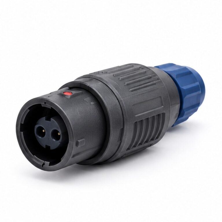 2P-PAG Straight Plastic Push-Pull Plug