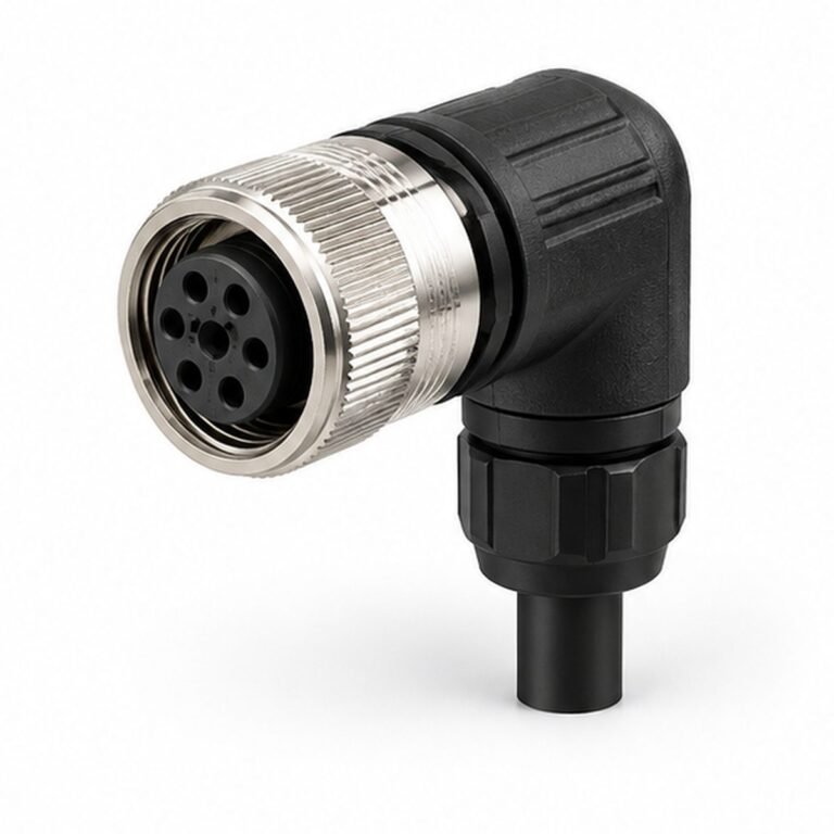 7/8-Inch Female Right-Angle Cable Connector