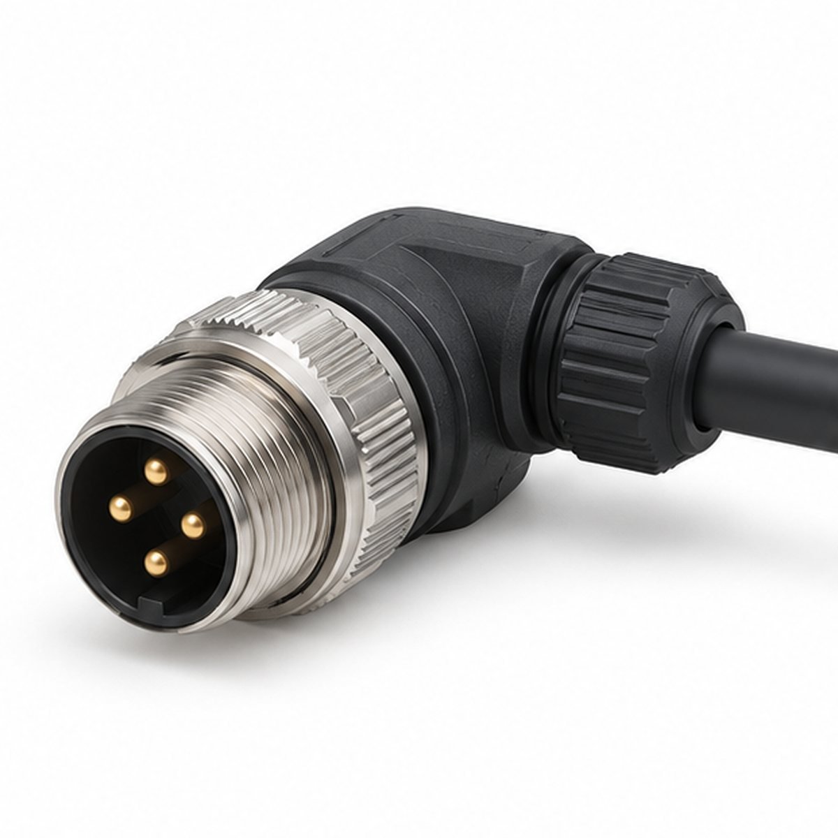7/8-Inch Male Right-Angle Cable Connector product view 1
