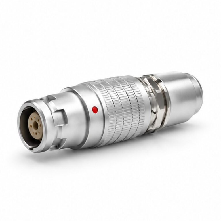 B-TGG Straight Push-Pull Plug with Collet Backshell