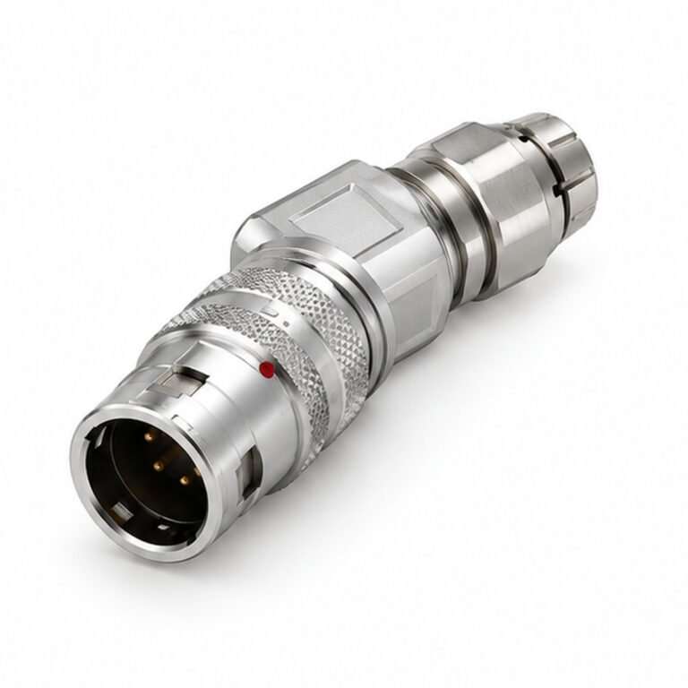 B-THG 90-Degree Push-Pull Plug with Nut or Collet