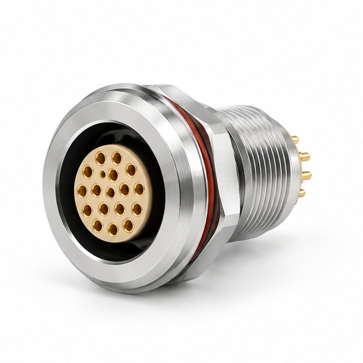 B-ZGG Internal Fixed Receptacle for Solder Wire or PCB product view 1