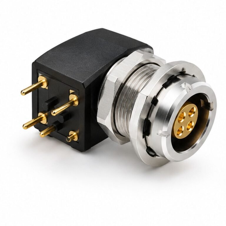 B-ZPG 90-Degree Short-Pin PCB Receptacle