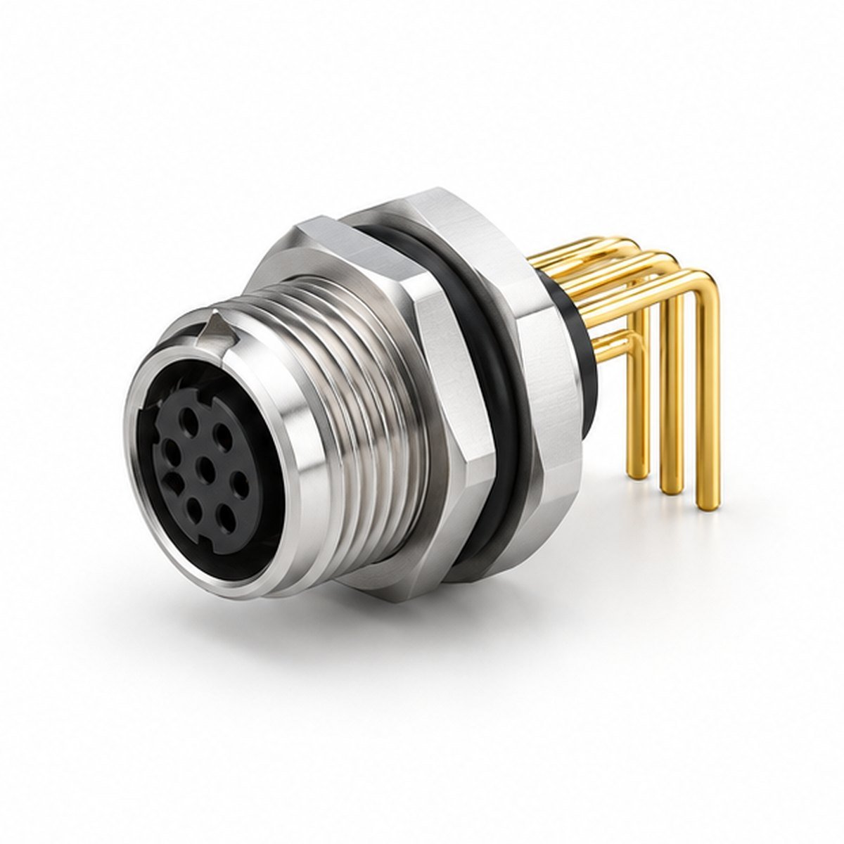 F-ZCG External Fixed Long-Pin IP68 PCB Receptacle product view 1