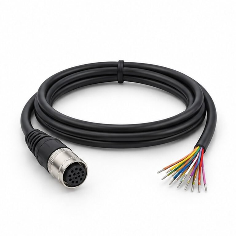 Hirose 12-Pin Female Open-End Camera Cable