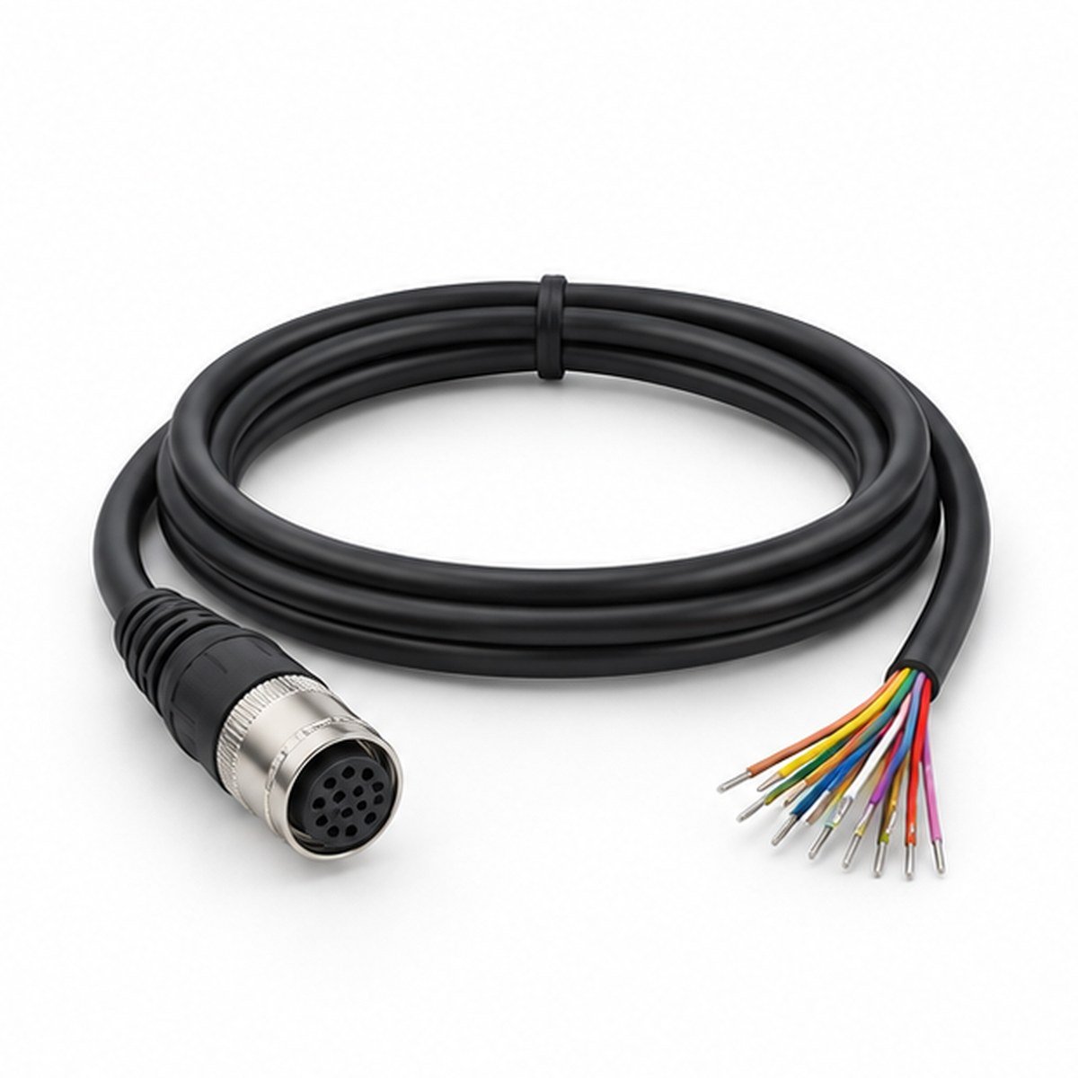 Hirose 12-Pin Female Open-End Camera Cable product view 1