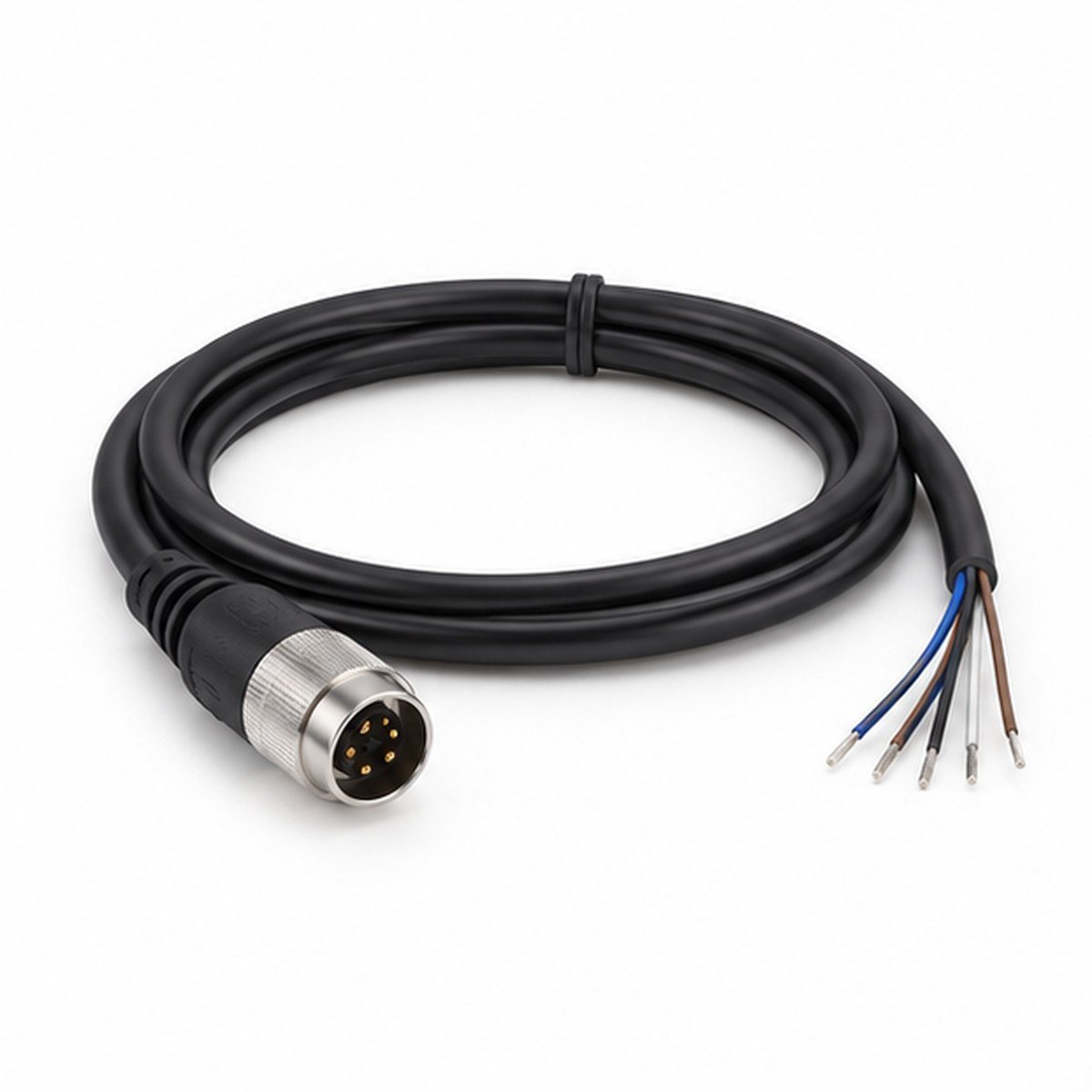 Hirose 6-Pin Male Straight Open-End Cable product view 1