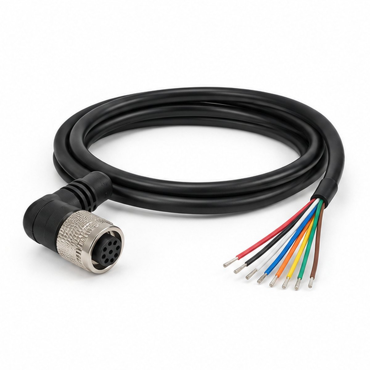 Hirose 8-Pin Right-Angle Female Camera I/O Cable product view 1