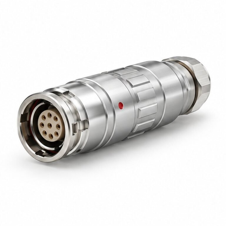 K-TGG Straight Waterproof Push-Pull Plug with Nut or Collet