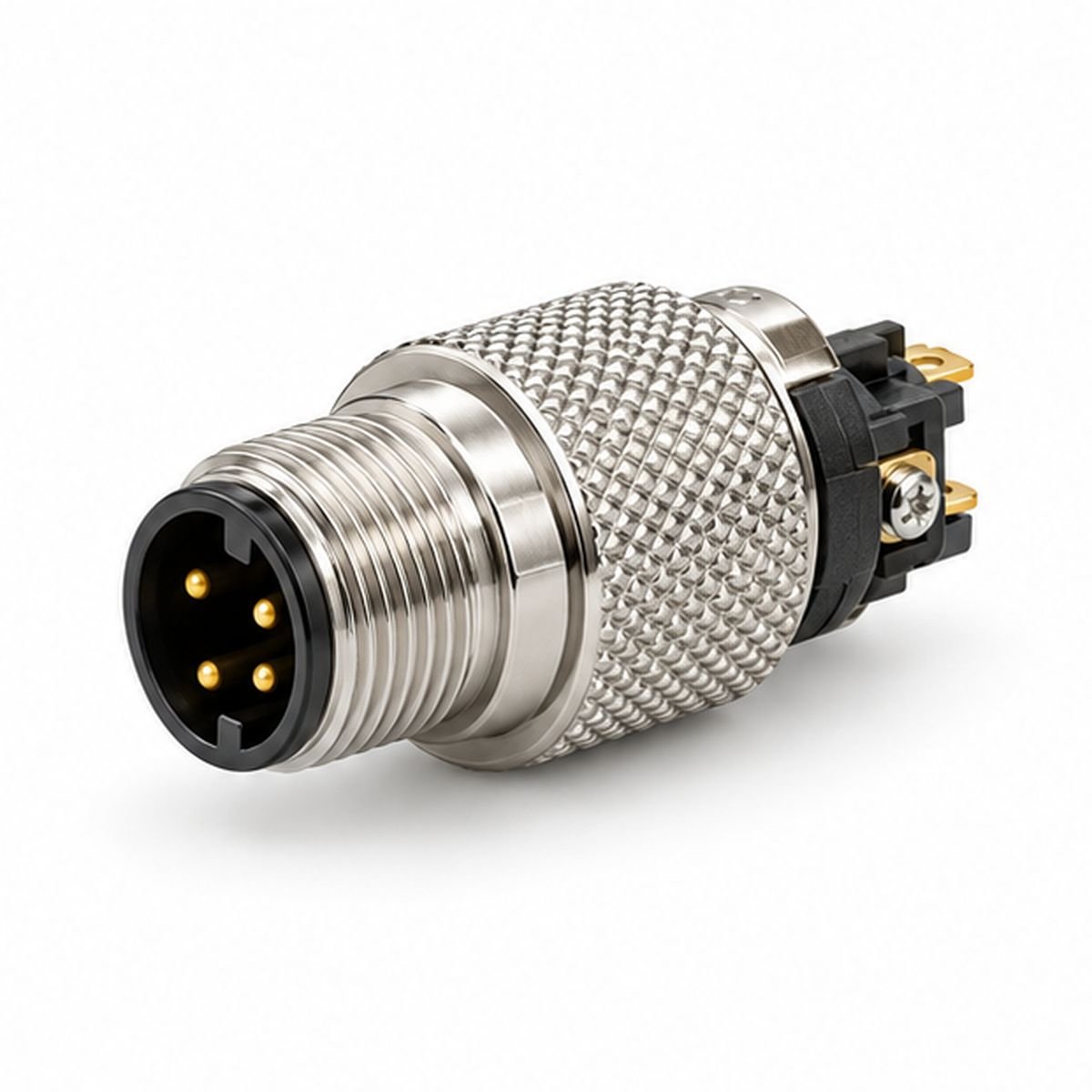 M12 Field-Wireable Male Connector with Shield Options product view 1