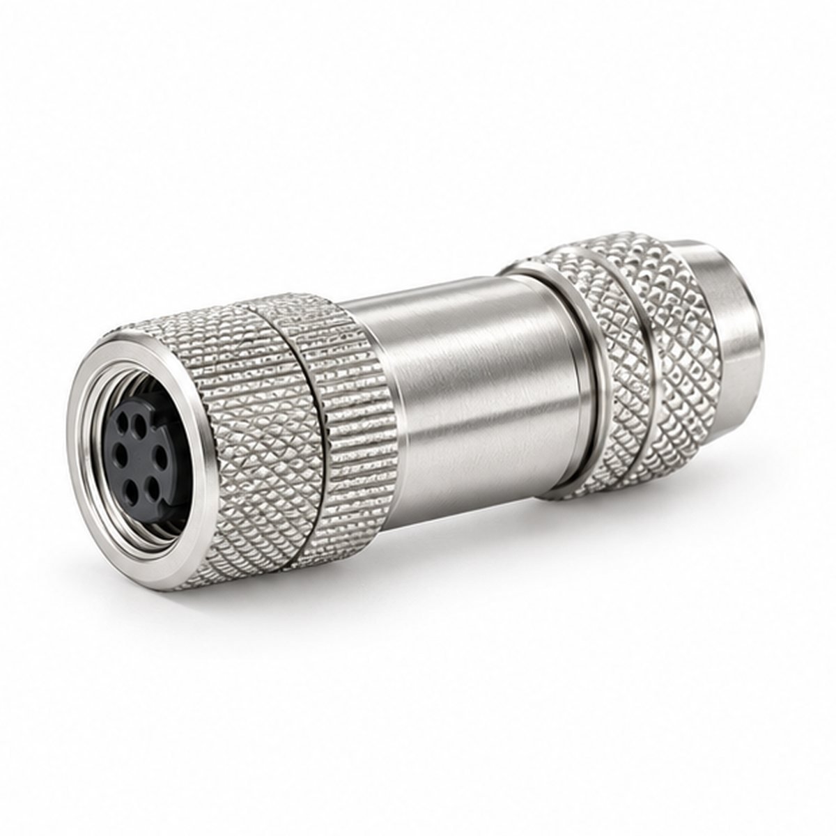 M12 Metal Field-Wireable Female Straight Connector product view 1