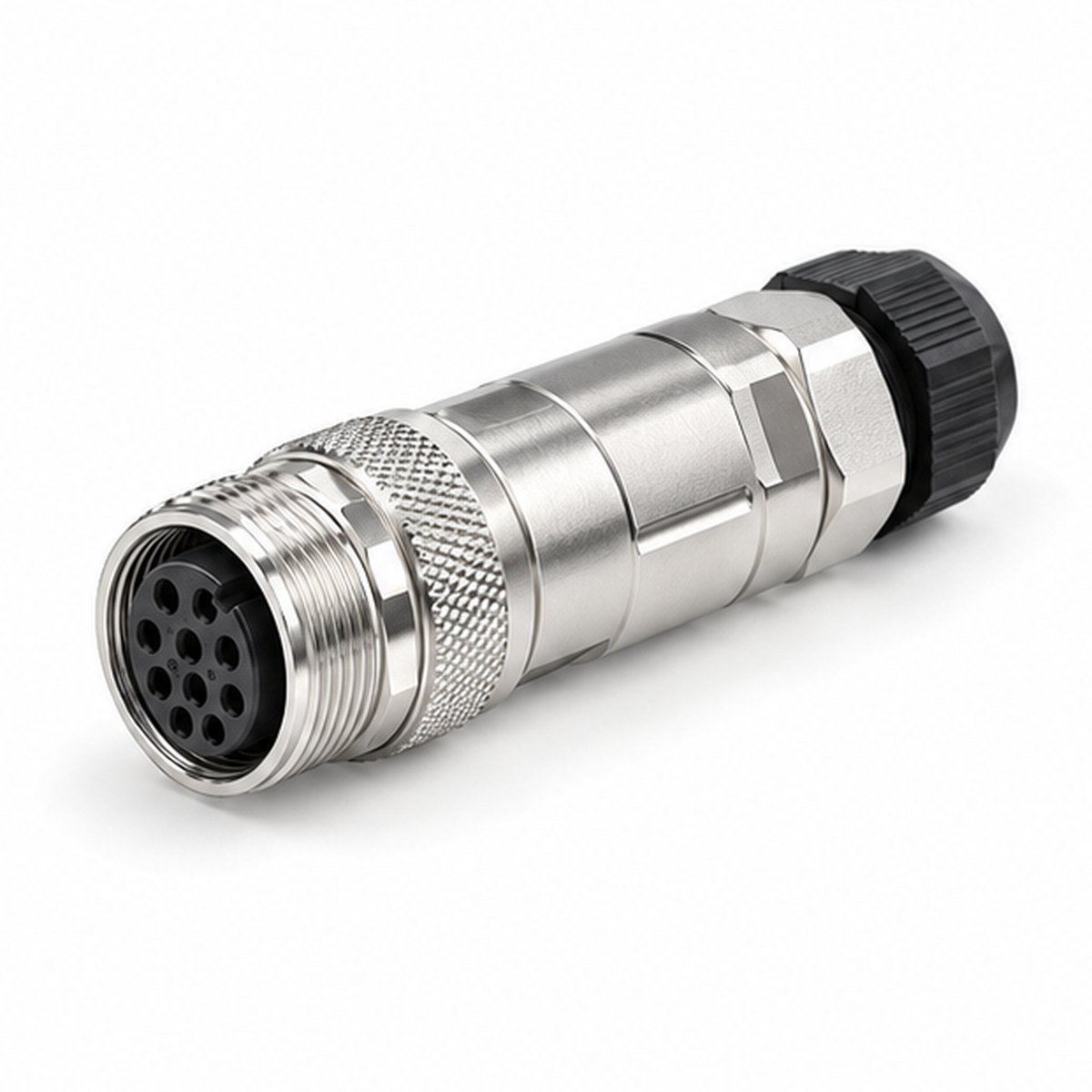 M16 Metal Field-Wireable Female Straight Connector product view 1