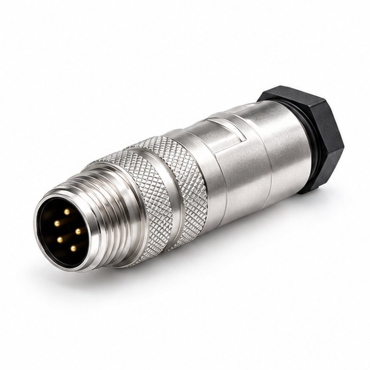 M16 Metal Field-Wireable Male Straight Connector product view 1