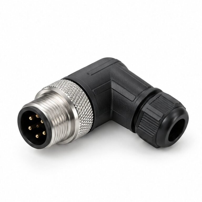 M16 Molded Male Cable Connector Straight or Right-Angle