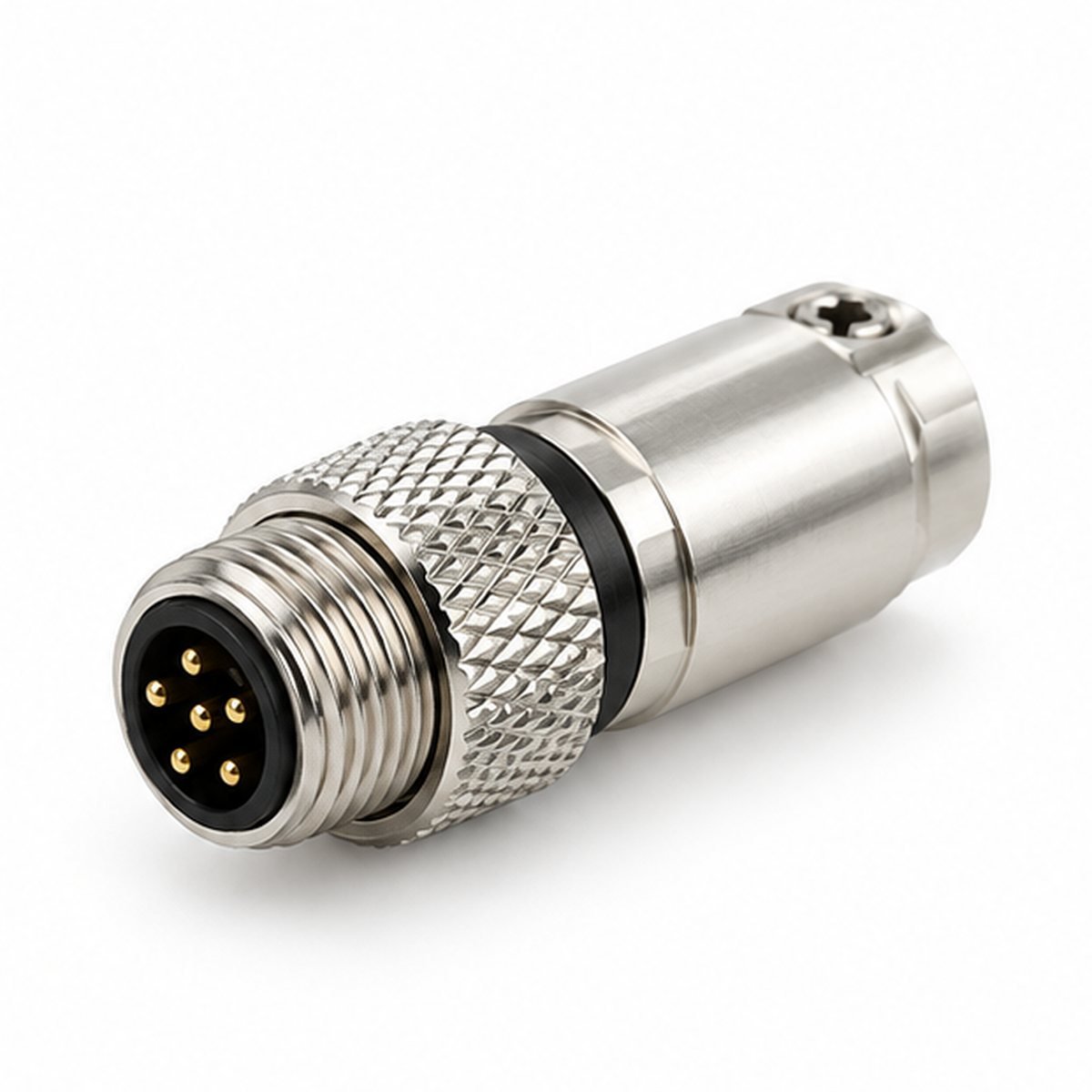 M8 Field-Wireable Male Connector Shielded or Unshielded product view 1