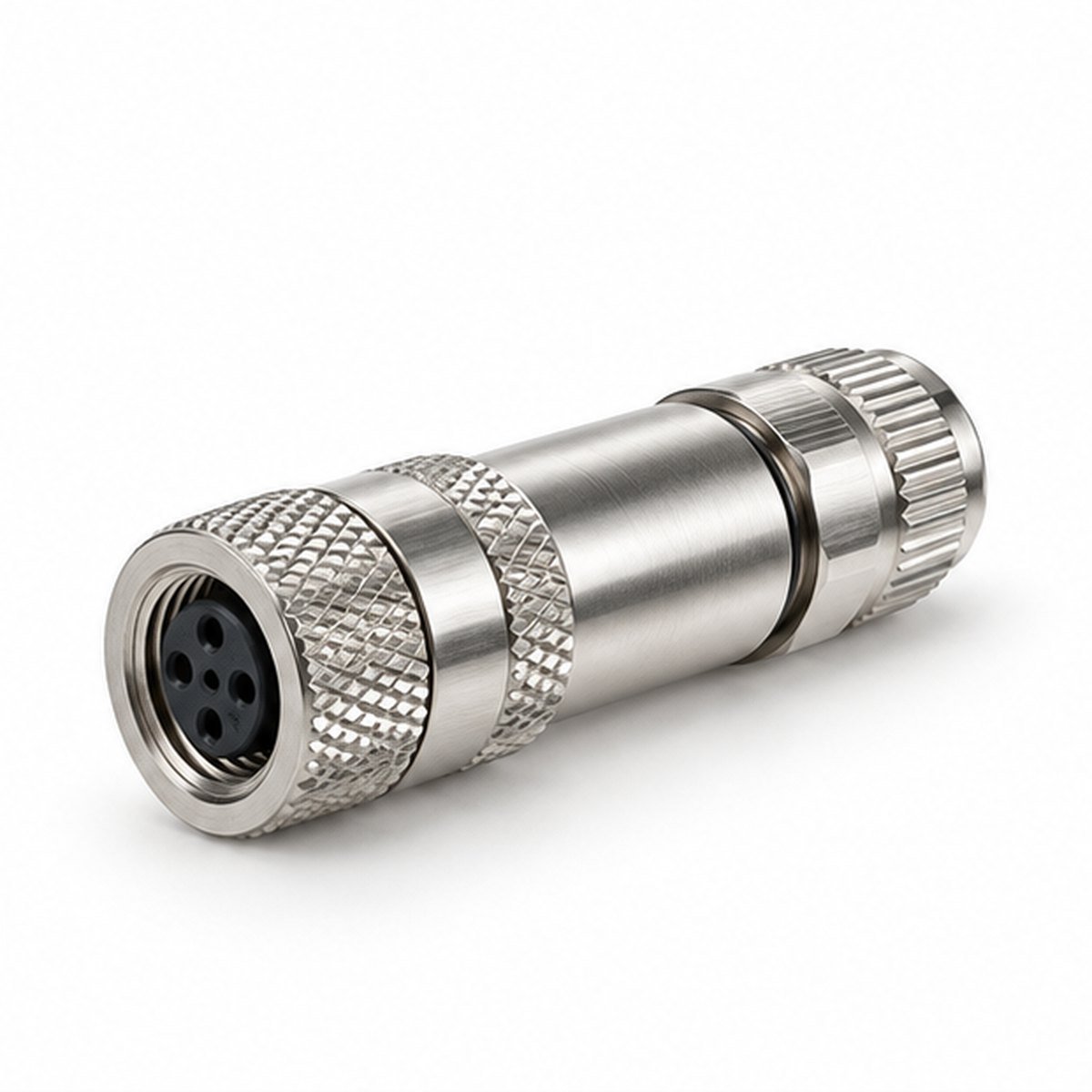 M8 Metal Field-Wireable Female Straight Connector product view 1