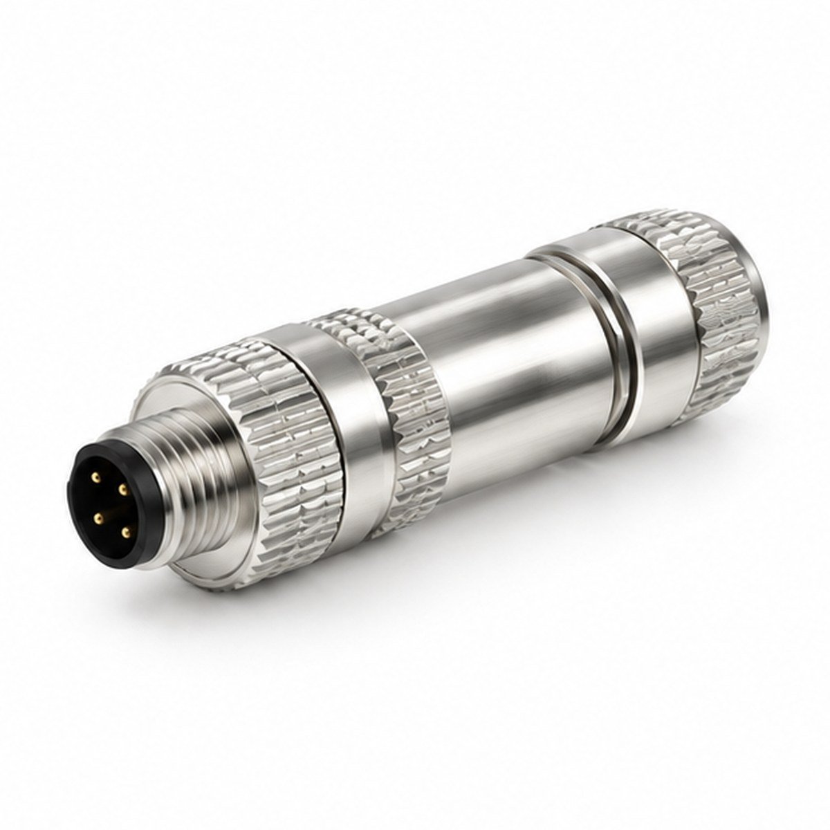 M8 Metal Field-Wireable Male Straight Connector product view 1