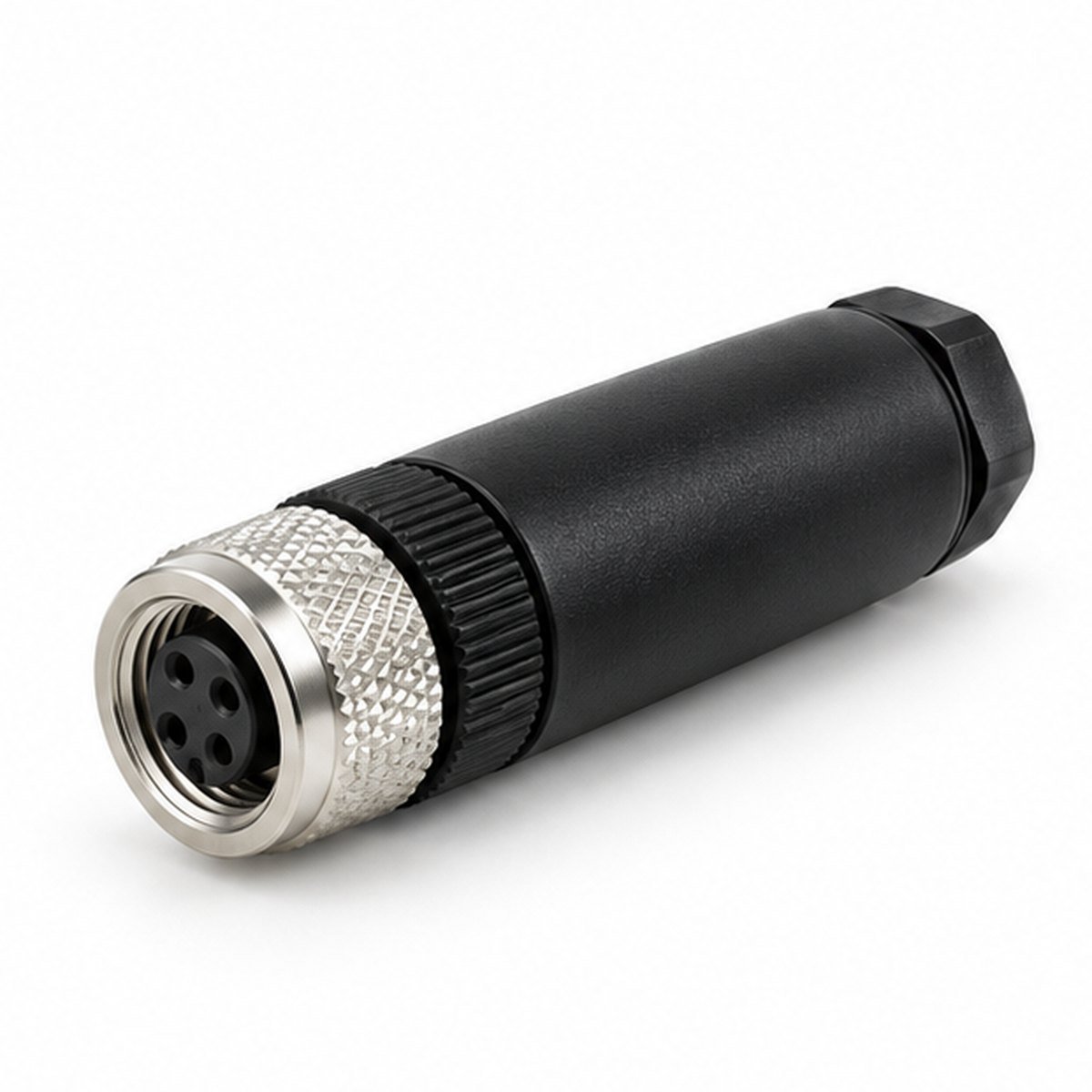 M8 Plastic Field-Wireable Female Straight Connector product view 1