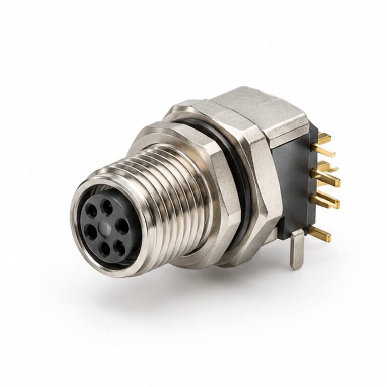 M8 Rear-Mount Female Panel Receptacle