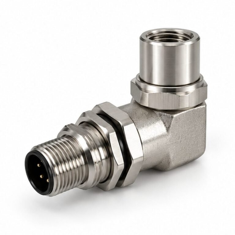 Right-Angle L-Type Threaded Connector Adapter