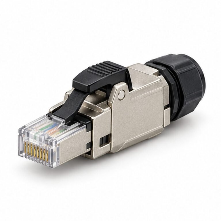 RJ45 Horizontal-Locking Industrial Ethernet Plug
