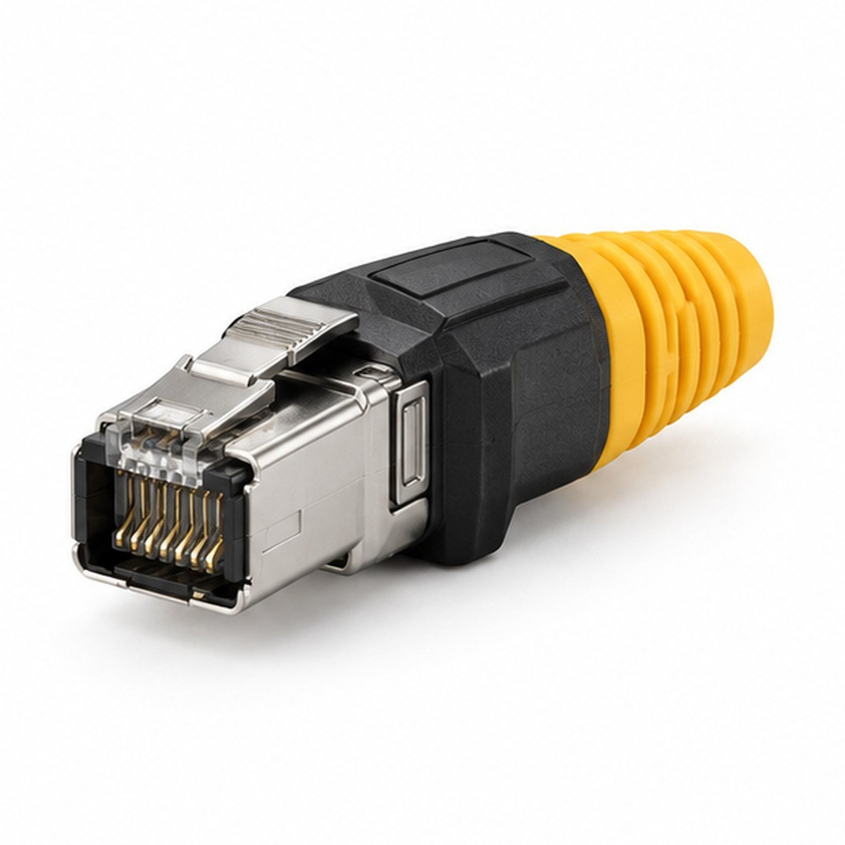 RJ45 Molded Right-Angle Industrial Ethernet Plug product view 1