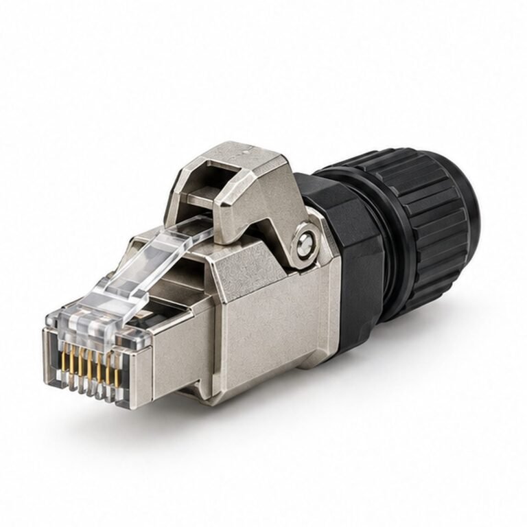 RJ45 Vertical-Locking Industrial Ethernet Plug