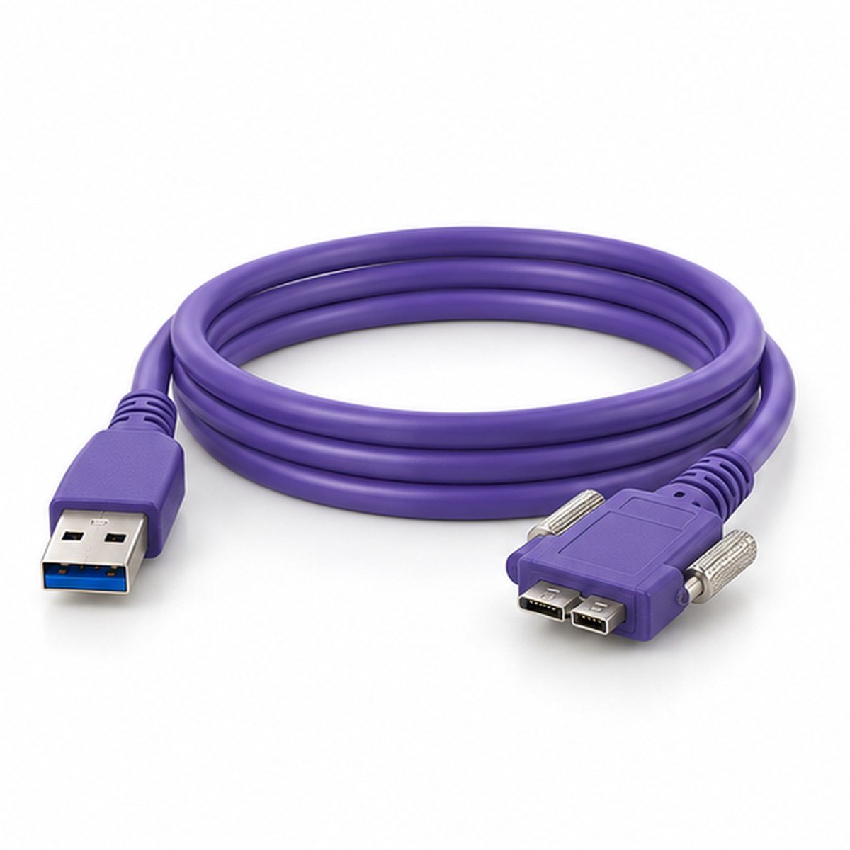 USB 3.0 Type-A to Micro-B Locking Cable product view 1
